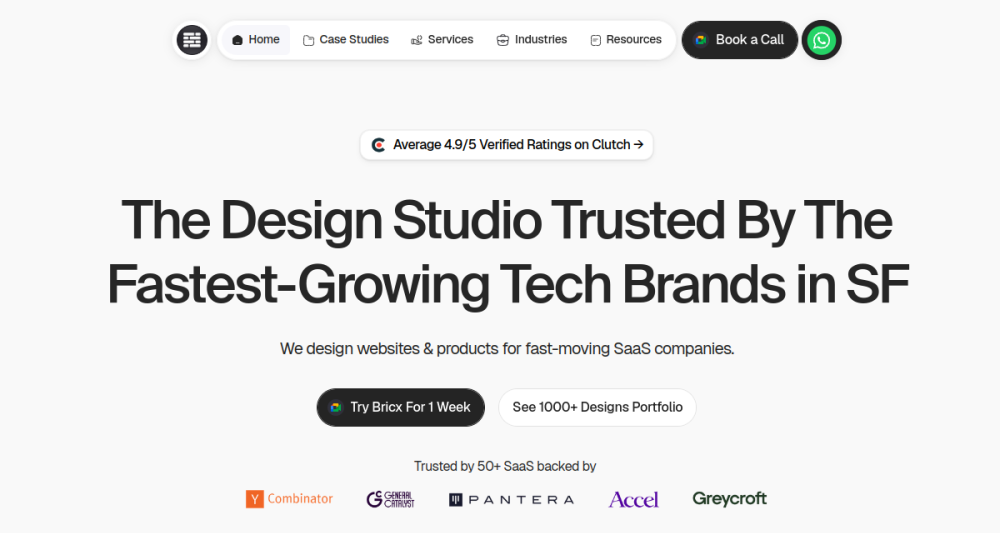 Screenshot of the Bricx Labs website homepage